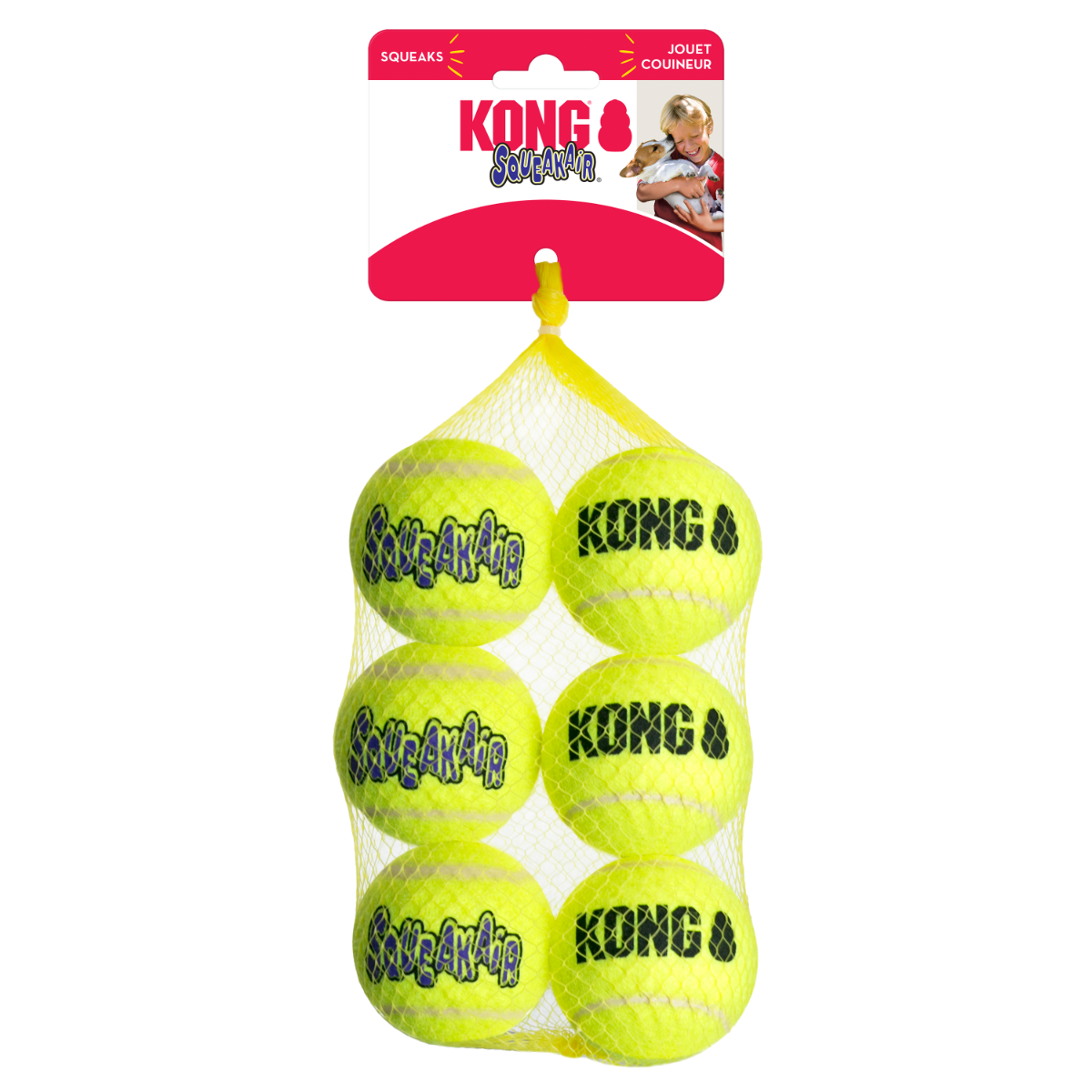 Kong SqueakAir Ball Dog Toy 6 pack