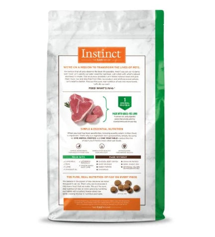 Instinct Limited Ingredient Diet Grain Free Recipe Lamb Dry Dog Food