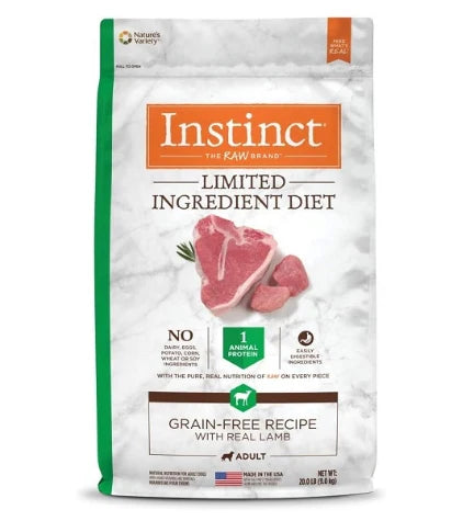 Instinct Limited Ingredient Diet Grain Free Recipe Lamb Dry Dog Food