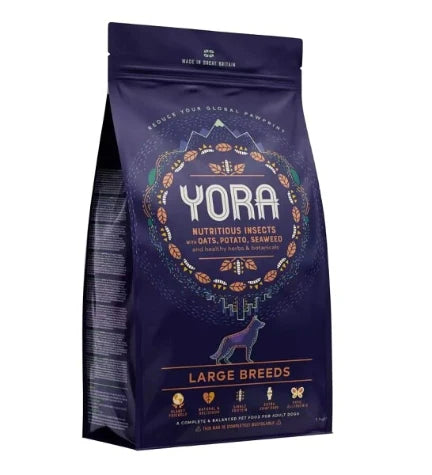 Yora Pet Foods Insect Protein Large Breed Adult Dry Dog Food