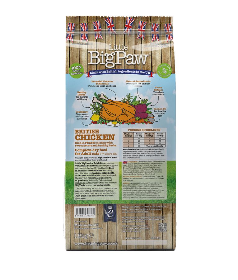 Little BigPaw British Chicken Adult Dry Cat Food