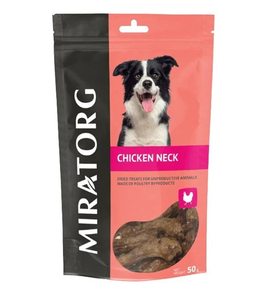 Miratorg Dried Chicken Neck Dog Treats