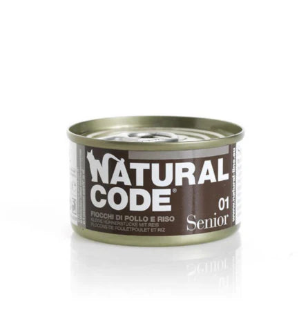 Natural Code Senior 01 Chicken Flakes Wet Cat Food - 85G