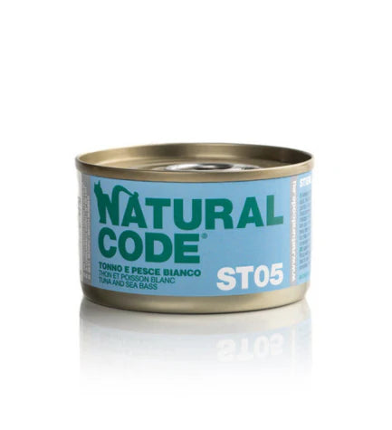 Natural Code Steril 05 Tuna & Sea Bass Wet Cat Food - 85G