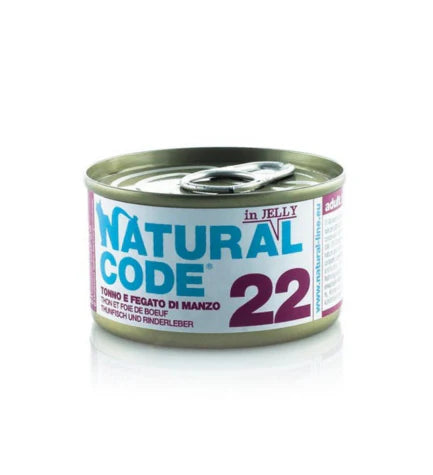 Natural Code Tuna & Beef Liver Soft Jelly Wet Cat Food - 85G