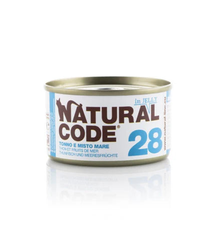 Natural Code Tuna & Mixed Seafood Soft Jelly Wet Cat Food - 85G