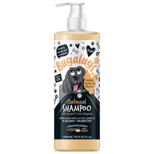 Bugalugs Oatmeal with Coconut & Lime Dog Shampoo- 500ML