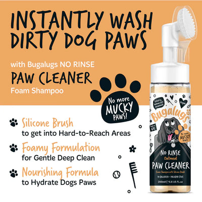 Bugalugs Oatmeal No Rinse Paw Cleaner - 200ml