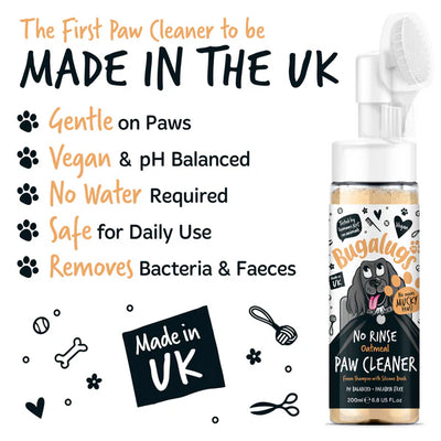 Bugalugs Oatmeal No Rinse Paw Cleaner - 200ml
