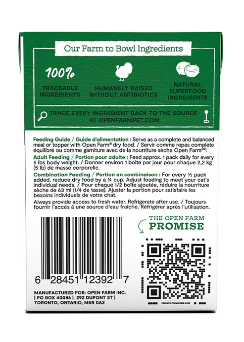 Open Farm Chicken Rustic Blend Wet Cat Food 155G