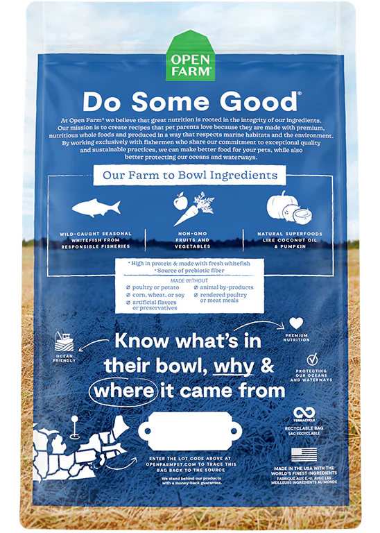 Open Farm Grain Free Catch of the Season Whitefish Dry Dog Food