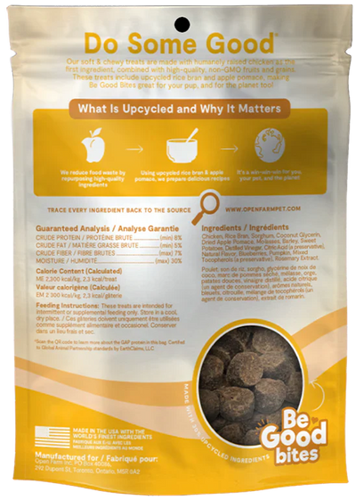 Open Farm Be Good Bites Chicken Recipe Dog Treat 170G