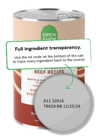 Open Farm Chicken & Grass Fed Beef Pate Wet Dog Food 354G