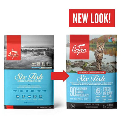 Orijen Six Fish Formula Protein-Rich Grain Free Diet Cat Dry Food