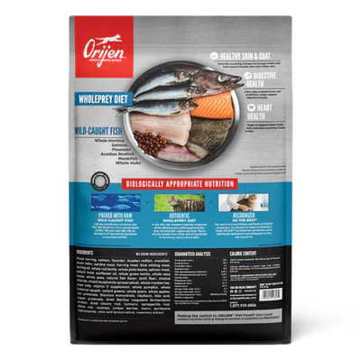 Orijen Six Fish Formula Protein-Rich Grain Free Diet Cat Dry Food