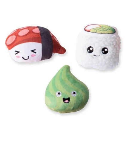 PetShop by Fringe Studio Sushiholic 3pcs Mini Dog Toy