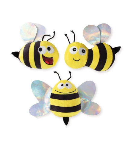 PetShop by Fringe Studio Bumble Bees 3pcs Mini Dog Toy Set