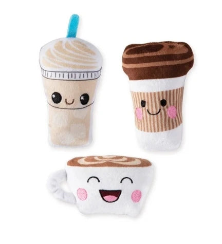 PetShop by Fringe Studio Coffee 3pcs Dog Toy Set