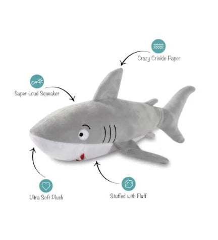 PetShop by Fringe Studio Feeling Sharky Plush Dog Toy