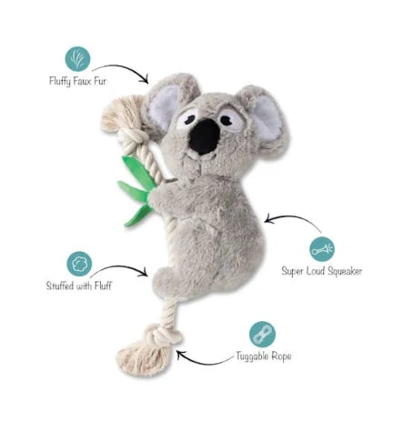 PetShop by Fringe Studio Koala-Plush Dog Toy