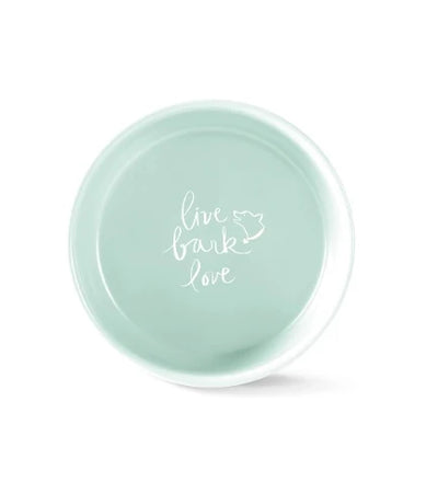 PetShop by Fringe Studio Live Bark Love Stoneware Beveled Bowl