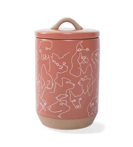 PetShop by Fringe Studio Loose Dog Line Stoneware Treat Jar