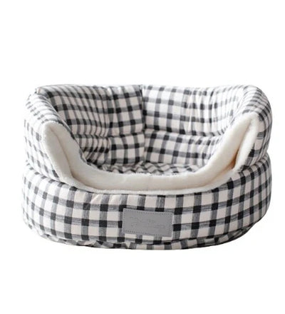 PetShop by Fringe Studio Painted Gingham Canvas Hut Bed Dogs & Cats