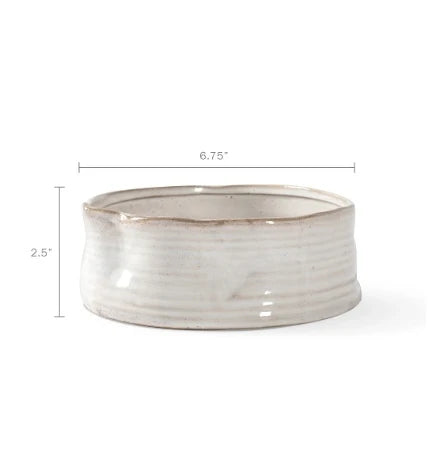 PetShop by Fringe Studio Ribbed Stoneware Ribbed Bowl