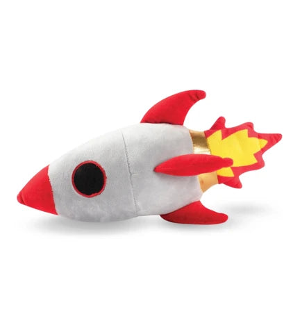 PetShop by Fringe Studio Rocket Ship Plush Dog Toy