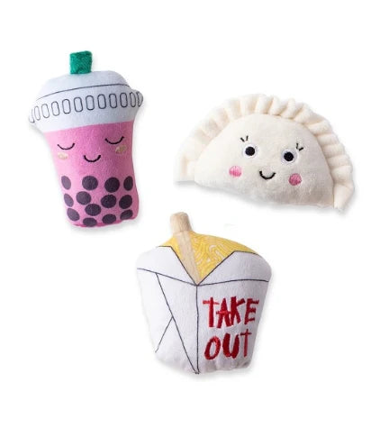 PetShop by Fringe Studio Take Me Out 3pcs Mini Dog Toy