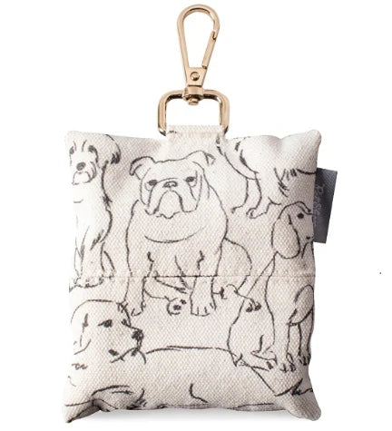 PetShop by Fringe Studio Thoughtful Dogs Canvas Waste Bag Holder