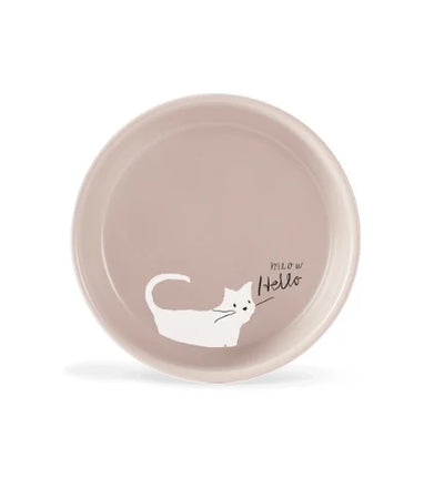 PetShop by Fringe Studio Whisker Cat Meow Stoneware Bowl