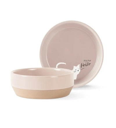 PetShop by Fringe Studio Whisker Cat Meow Stoneware Bowl