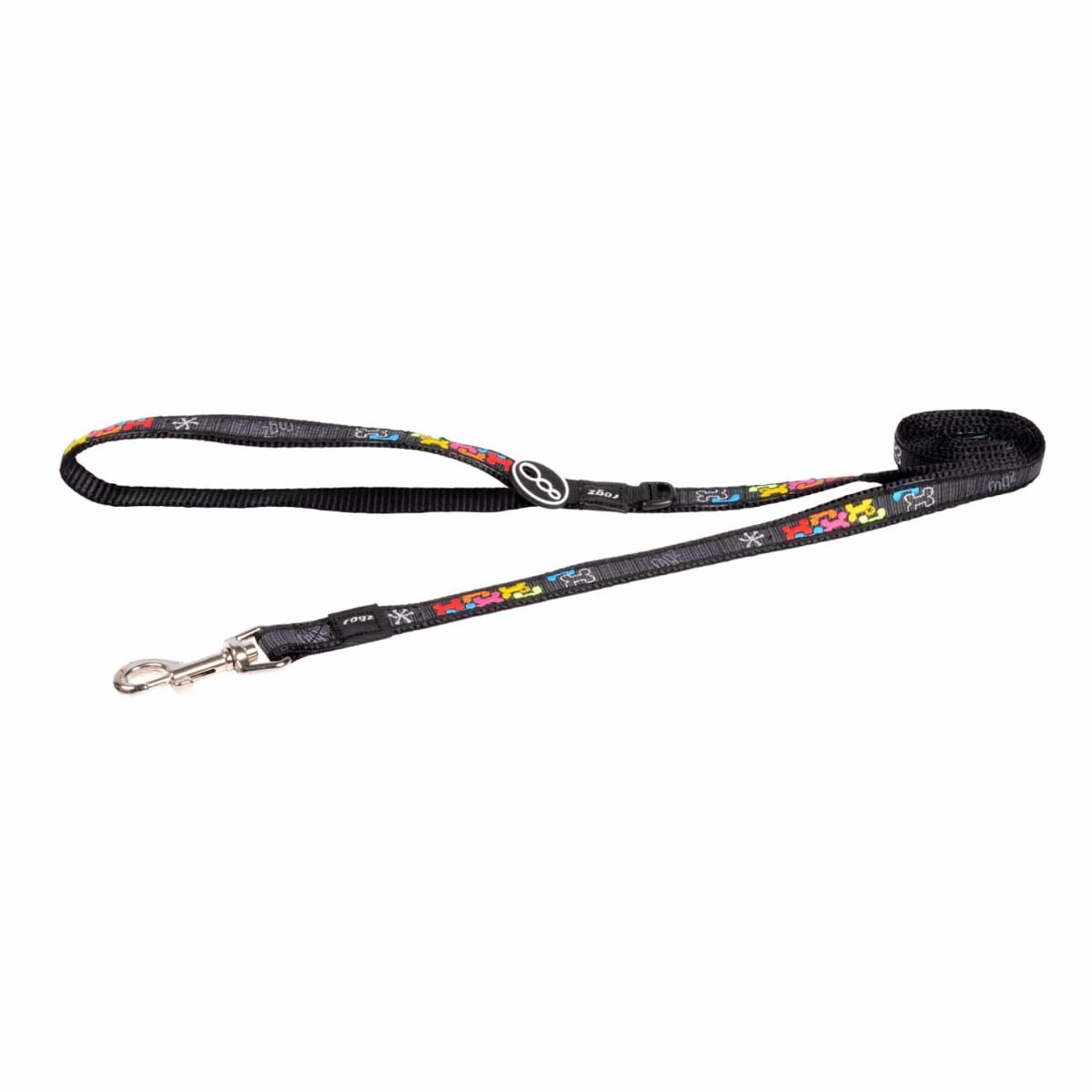 Rogz FancyDress Classic Dog Lead Multi Bone