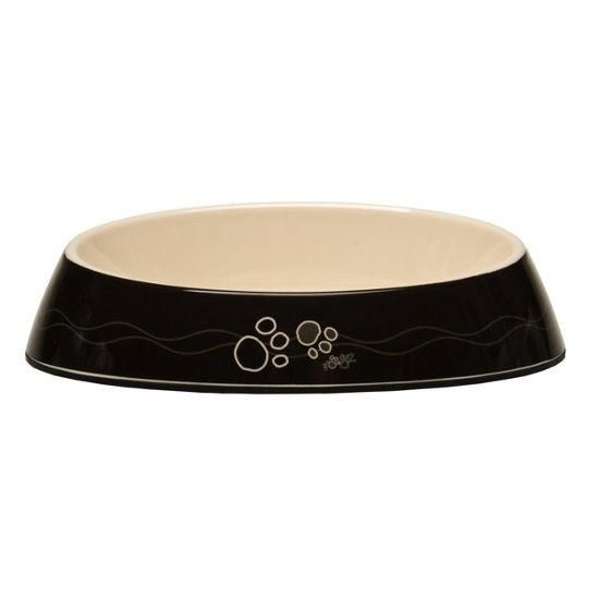 Rogz Fishcake Black Paws Cat Bowl