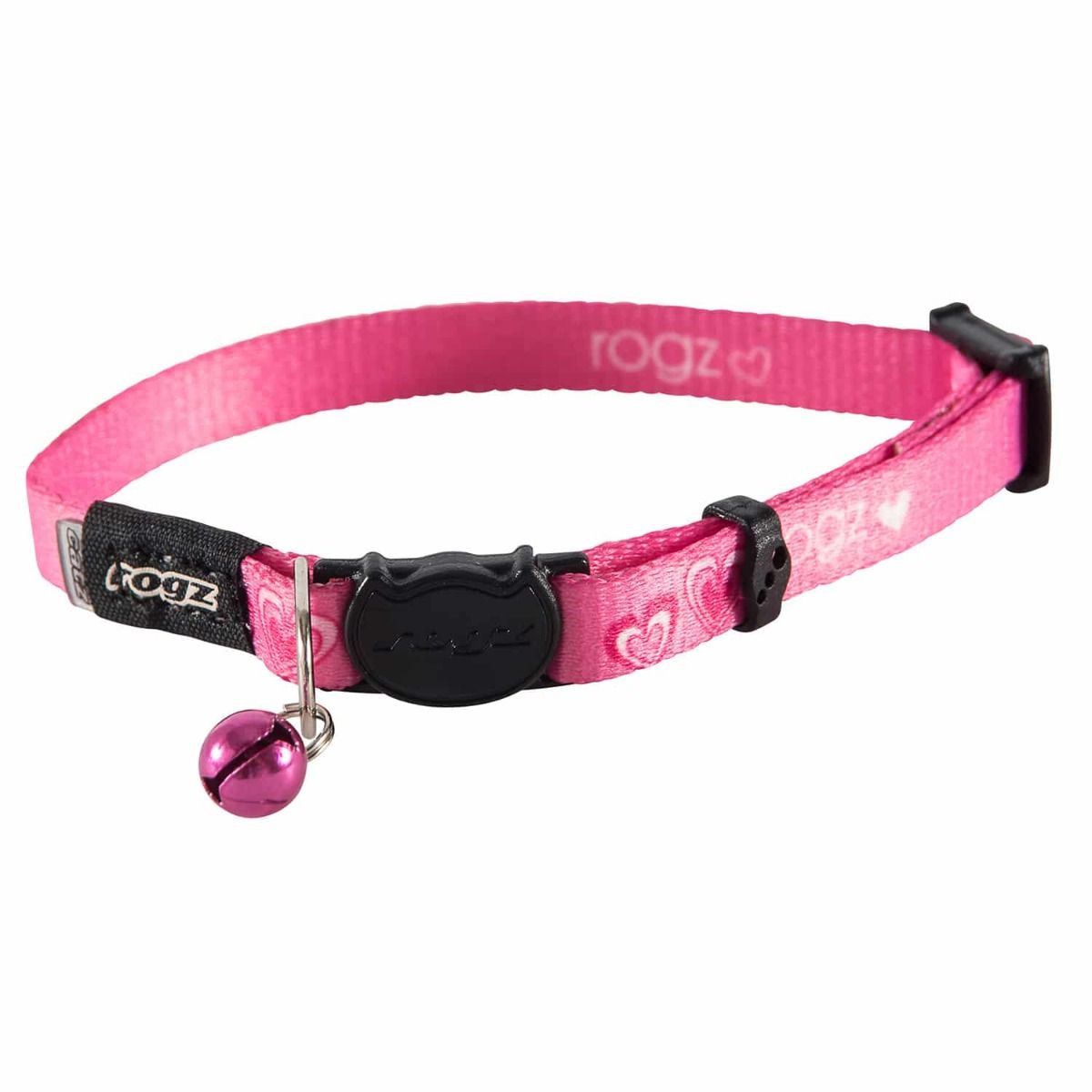 Rogz Kiddycat Pink Hearts Cat Collar