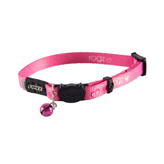 Rogz Kiddycat Pink Hearts Cat Collar