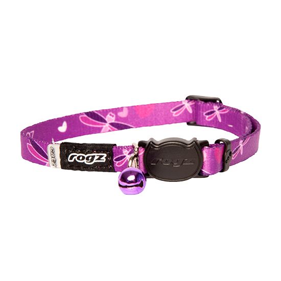 Rogz Kiddycat Purple Dragonfly Cat Collar