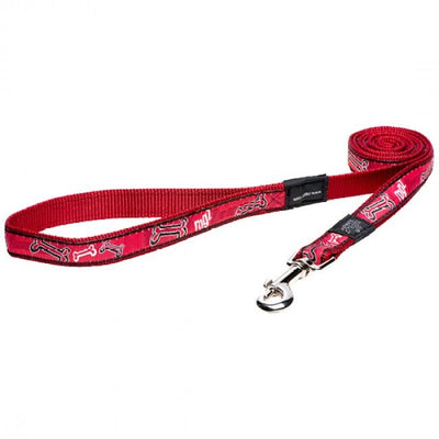 Rogz Red Bone Dog Leash