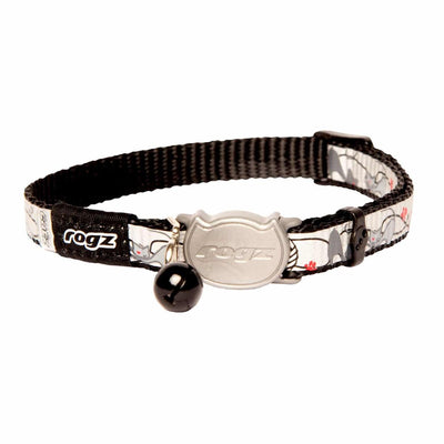 Rogz Reflectocat Cat Collar Black Cat