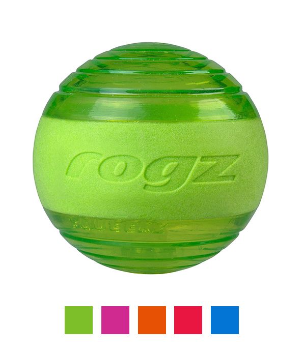 Rogz Squeekz Fetch Ball Dog Toy