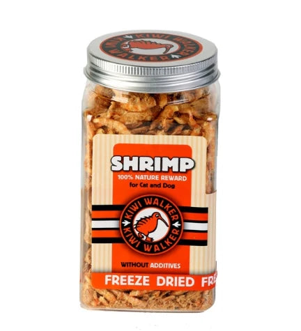 KIWI WALKER Freeze Dried Grain Free Snack Shrimp Dog & Cat Treats 50G