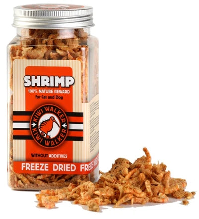 KIWI WALKER Freeze Dried Grain Free Snack Shrimp Dog & Cat Treats 50G