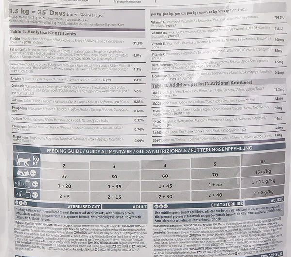 Hill's Science Plan Sterilised Young Adult Cat Chunks in Gravy with Chicken Pouches 85G