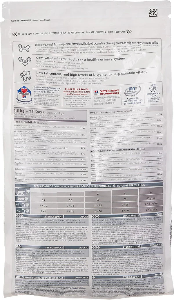 Hill's Science Plan Sterilised Young Adult Cat Chunks in Gravy with Chicken Pouches 85G