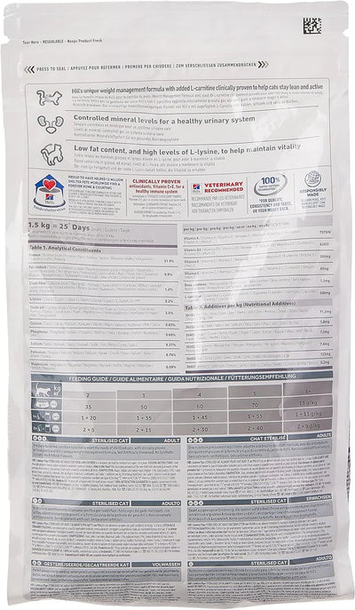 Hill's Science Plan Sterilised Young Adult Cat Chunks in Gravy with Chicken Pouches 85G