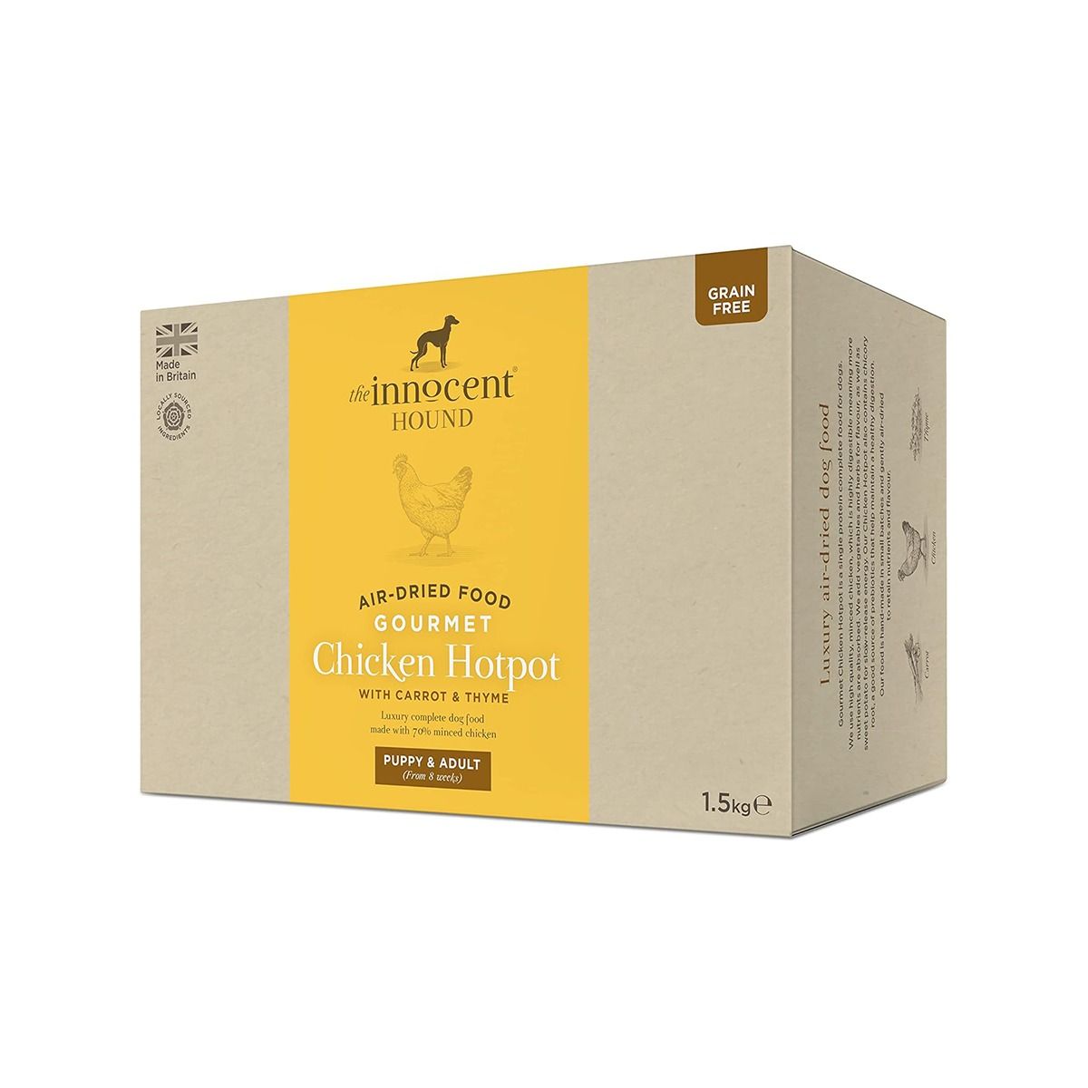 The Innocent Hound Air-Dried Gourmet Chicken Hotpot with Carrot & Thyme Puppy & Adult Dry Dog Food