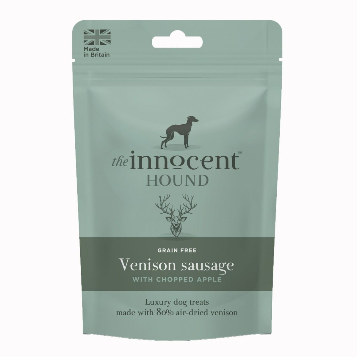 The Innocent Hound Venison with Chopped Apple Dog Sausages 7pcs