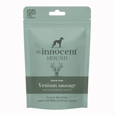 The Innocent Hound Venison with Chopped Apple Dog Sausages 7pcs