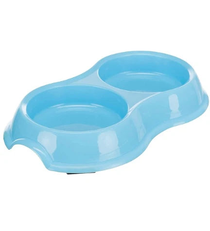 Trixie Double Plastic Bowl for Cats